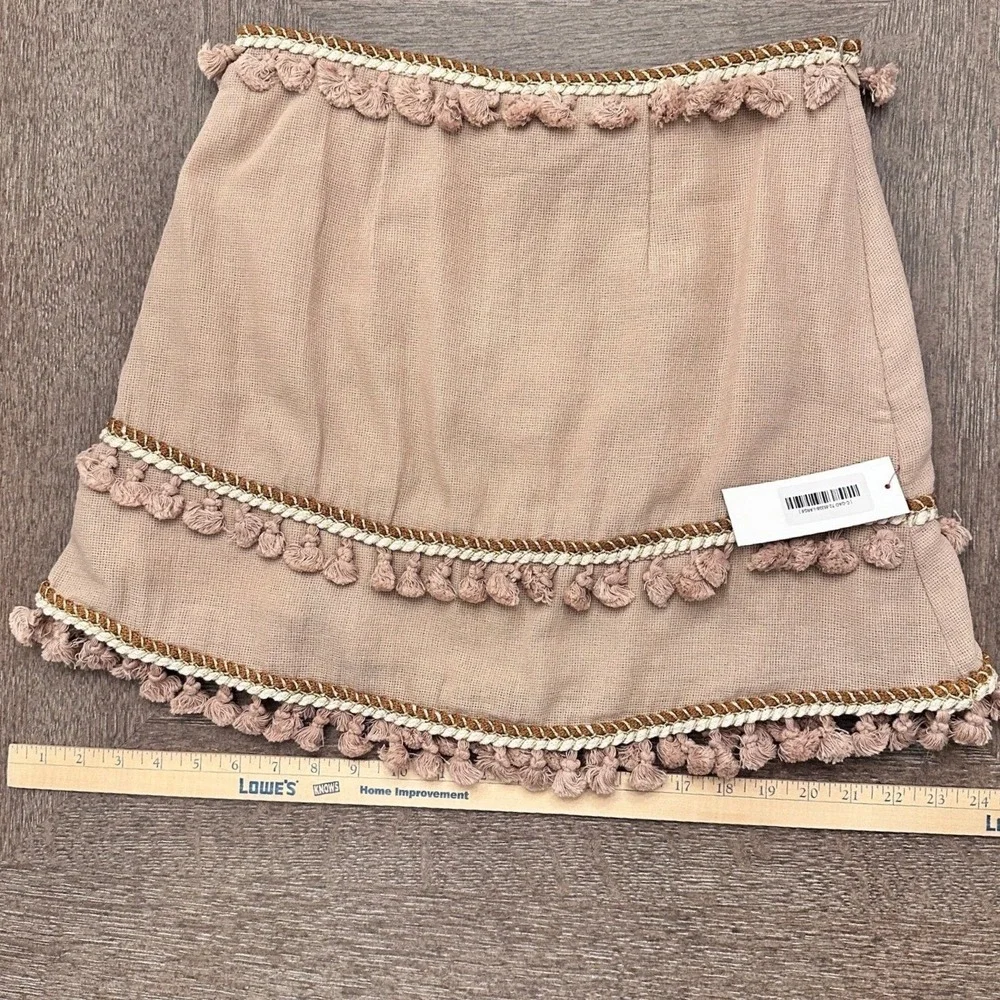 Selfie Leslie Fringe Mini Skirt‎  Large